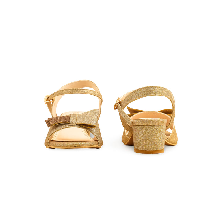 Golden Fancy Sandal For Ladies FN6134