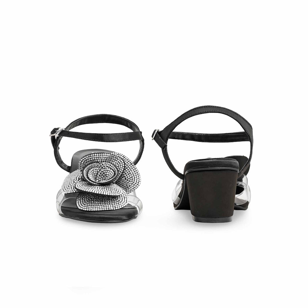 Black Fancy Sandal FN6137