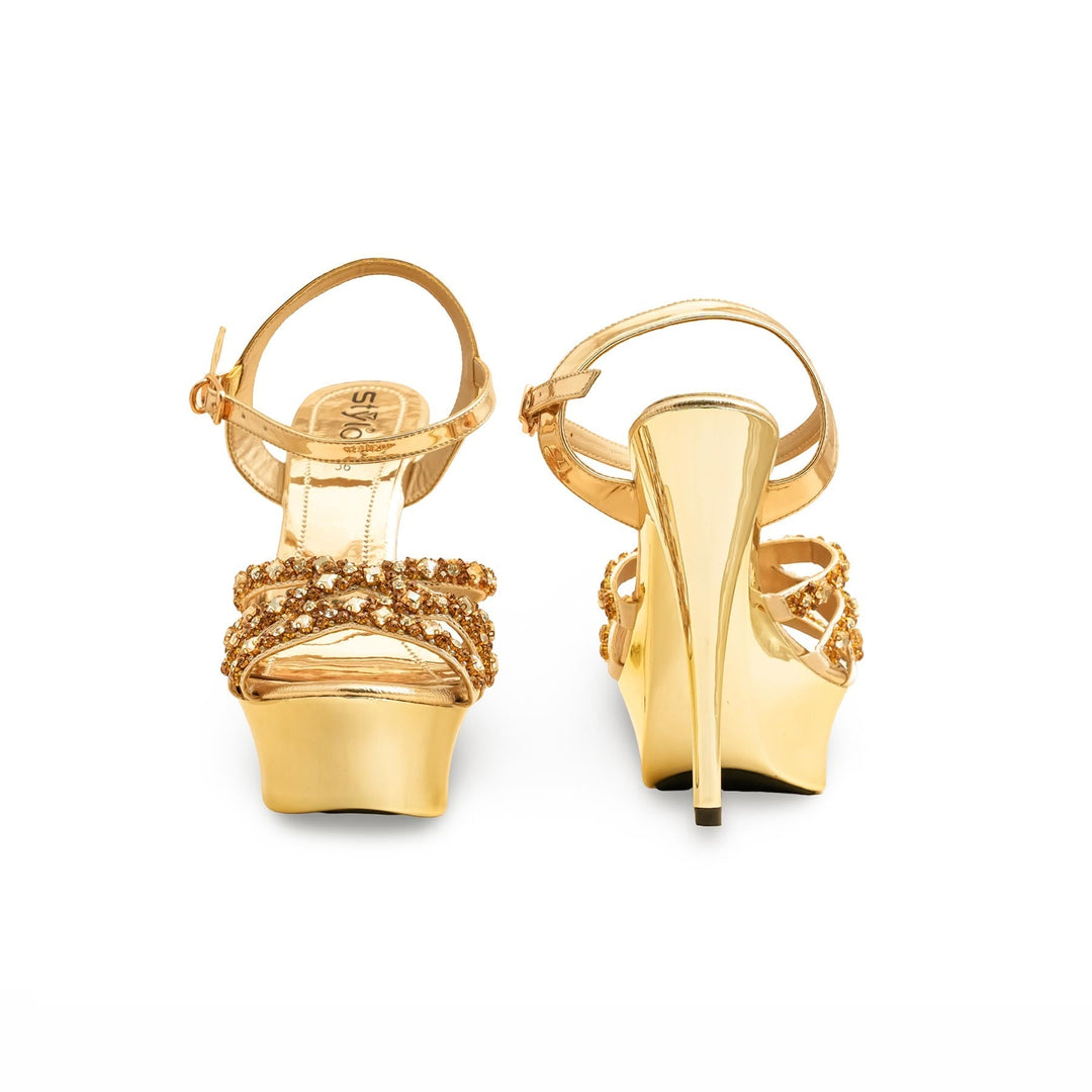 Golden Fancy Bridal Sandal FN6153