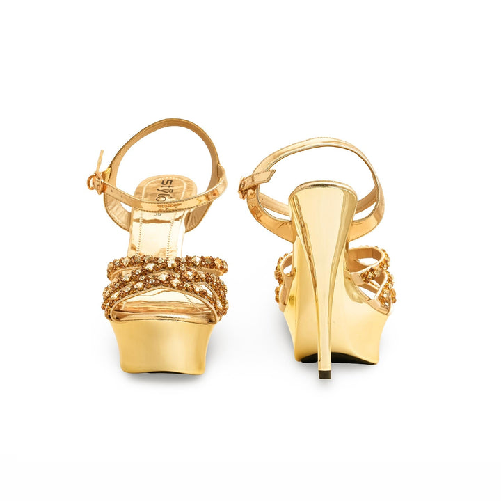 Golden Fancy Bridal Sandal FN6153
