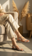 Silver Fancy Sandal FN6162