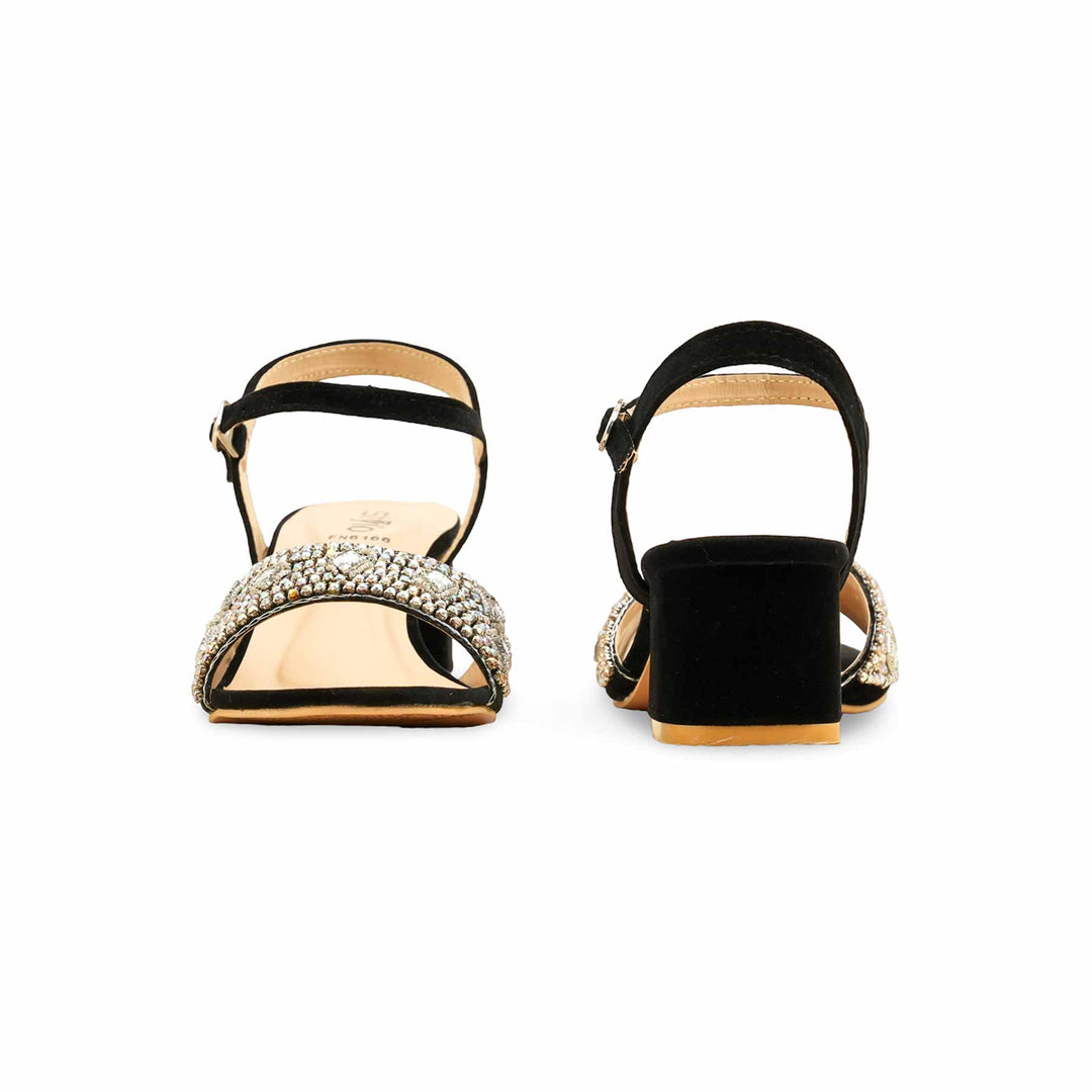Black Fancy Women Sandal FN6166