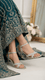 Silver Fancy Women Sandal FN6182