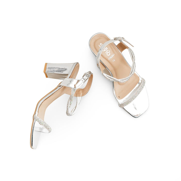 Silver Fancy Sandal FN6204
