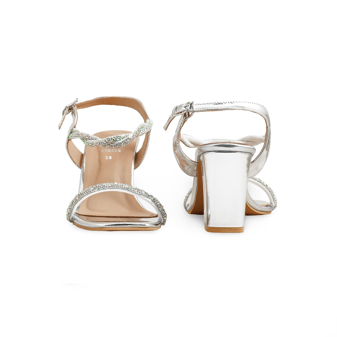 Silver Fancy Sandal FN6204