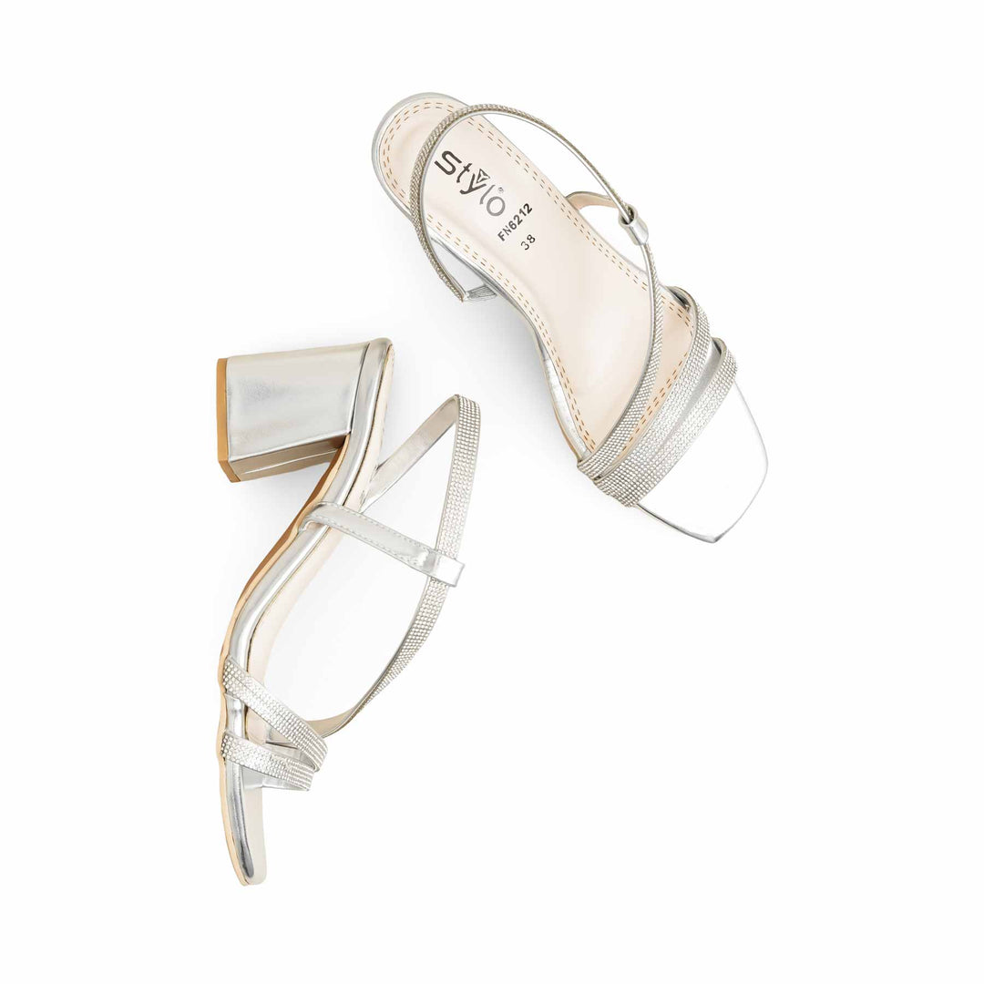 Silver Fancy Sandal FN6212