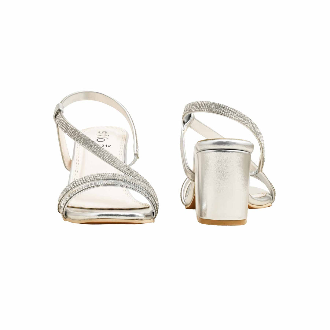 Silver Fancy Sandal FN6212