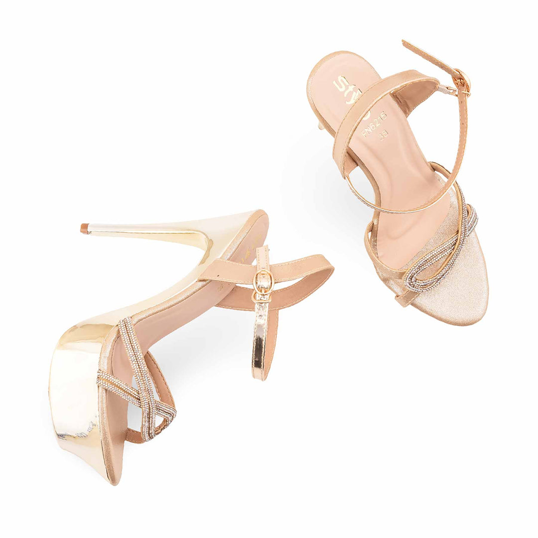 Golden Fancy Bridal Sandal FN6215