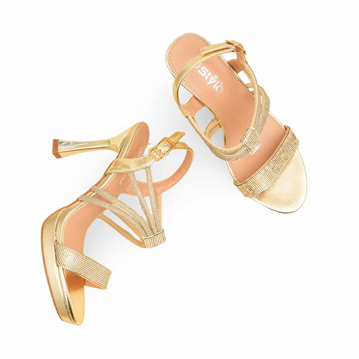 Golden Fancy Bridal Sandal FN6233
