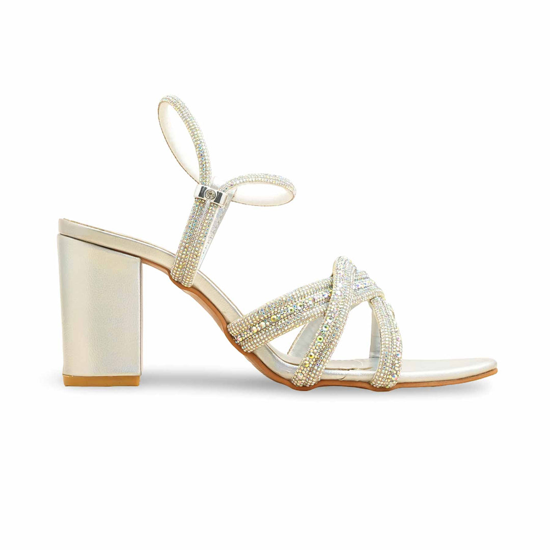 Silver Fancy Sandal FN6250