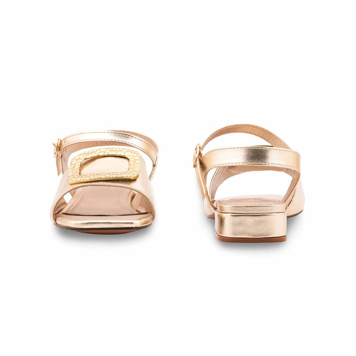 Golden Fancy Sandal For Women FN6260