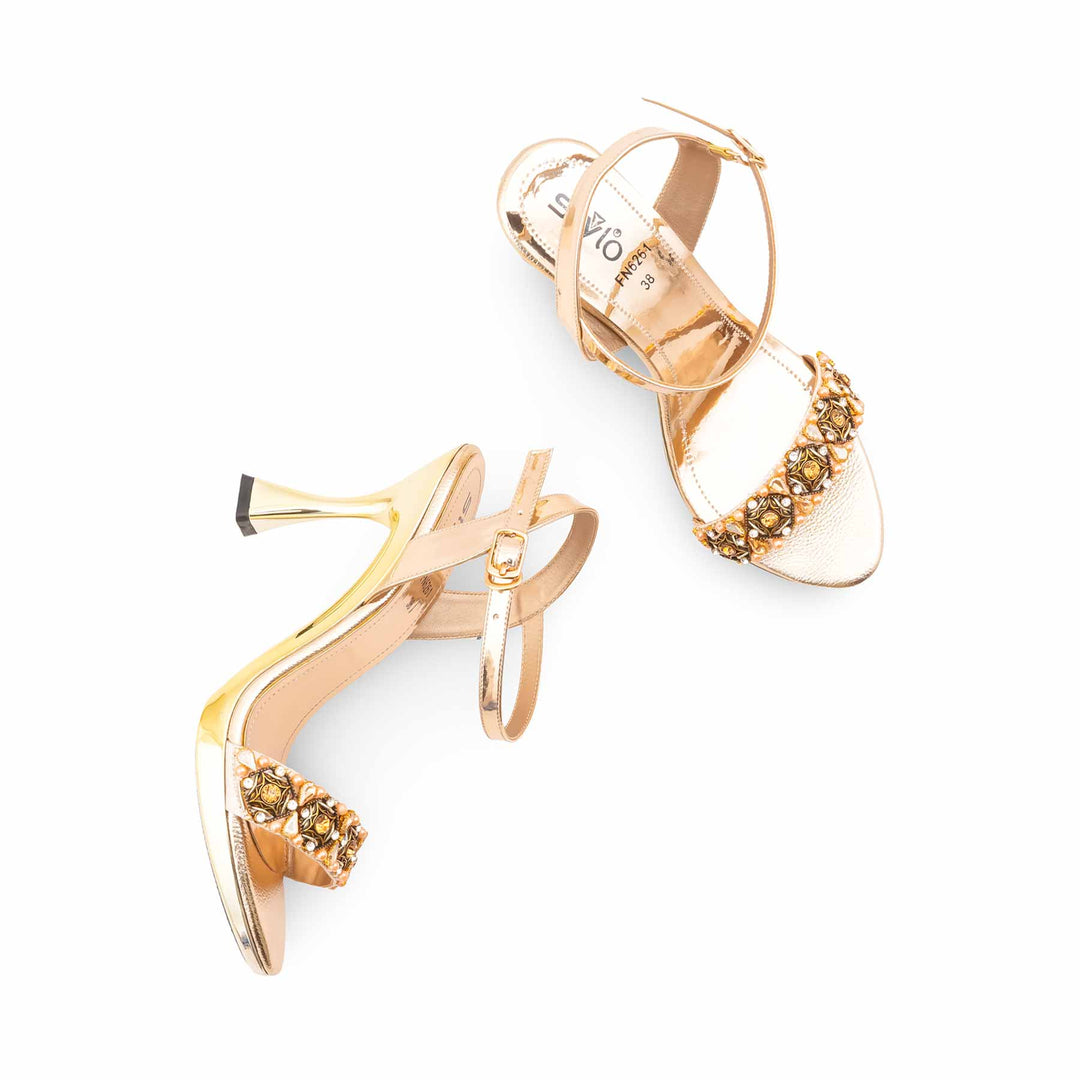 Golden Fancy Bridal Sandal FN6261