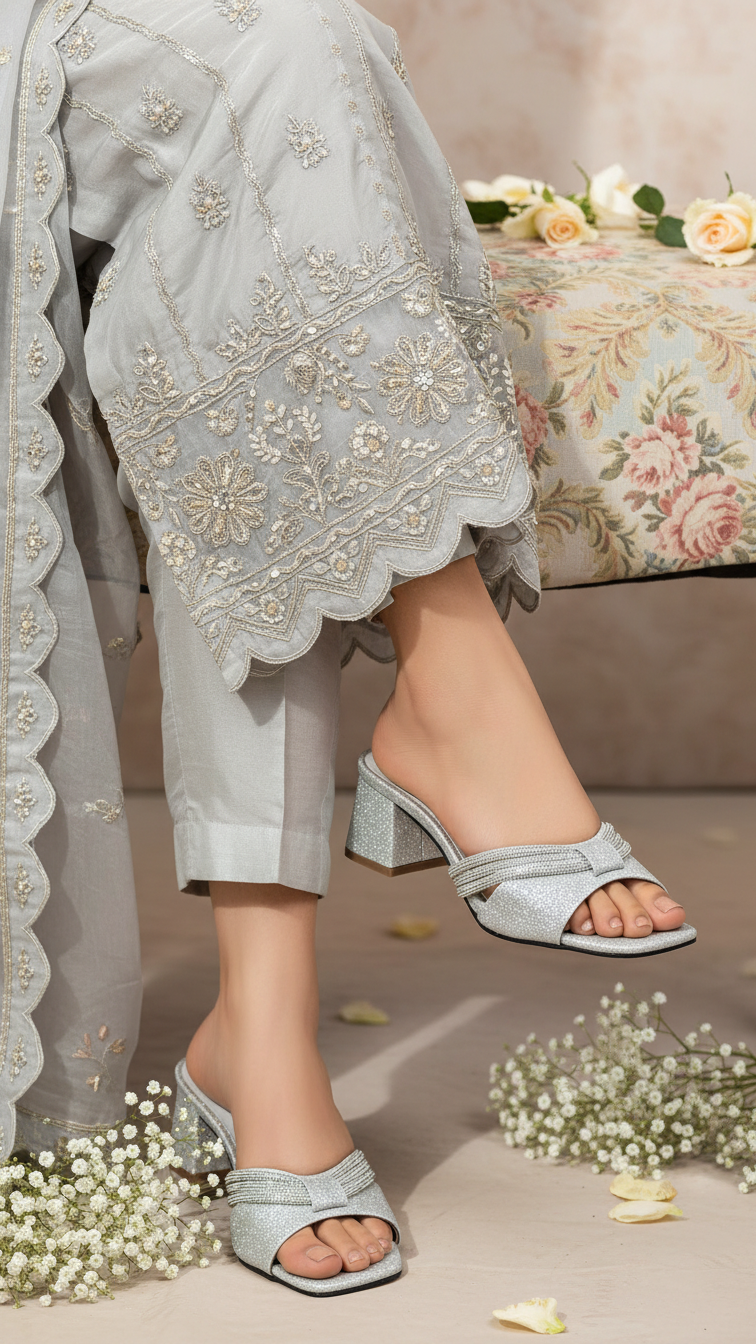 Silver Fancy Slipper FN7782