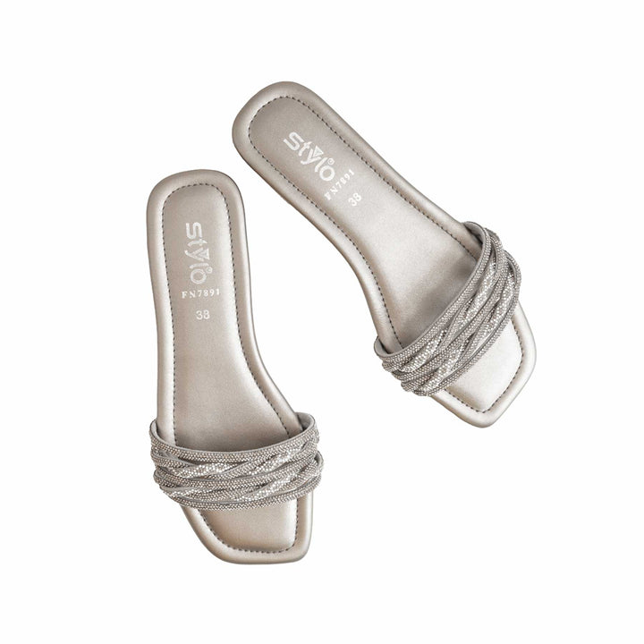 Grey Fancy Slipper FN7891