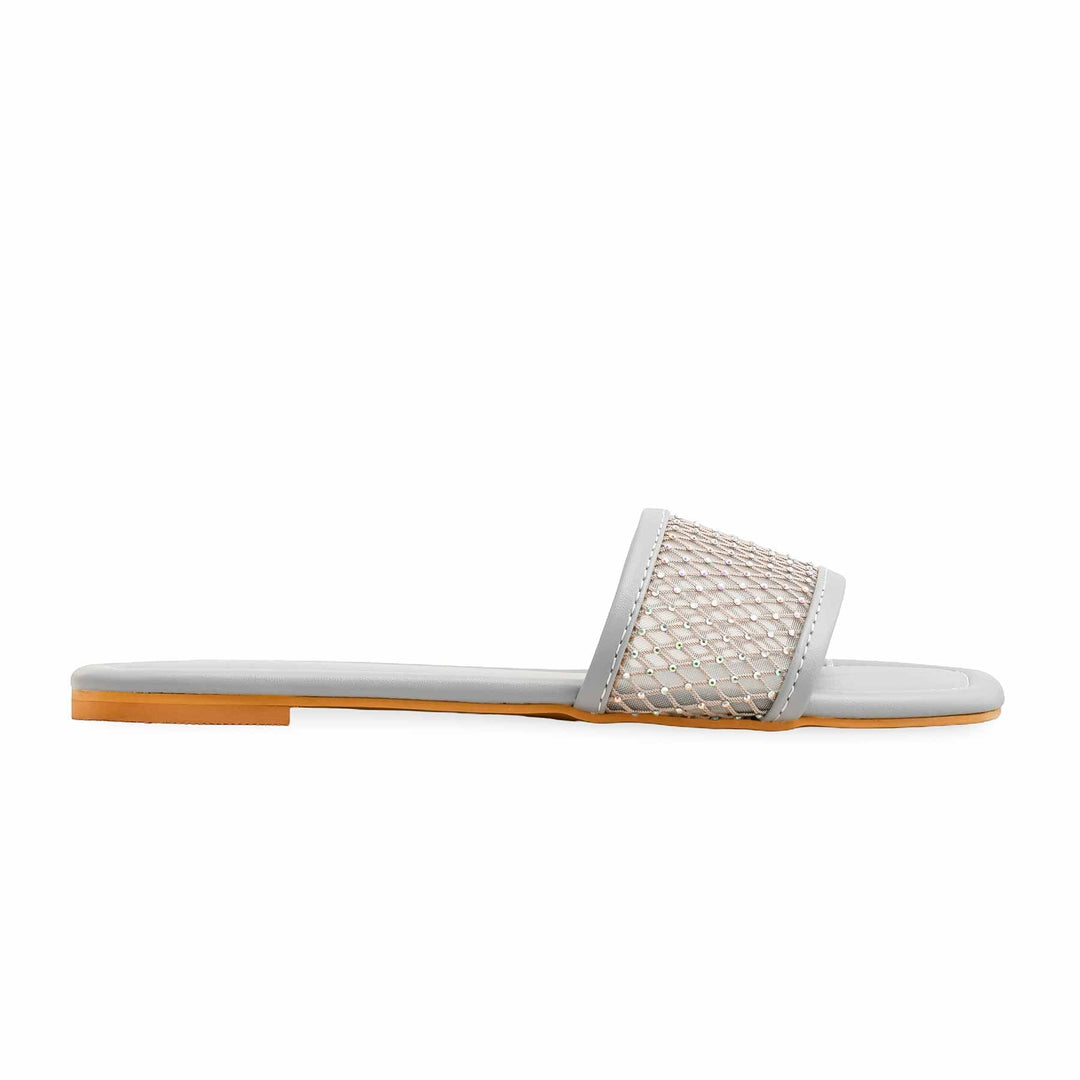Sky Blue Fancy Slipper For Women FN7906