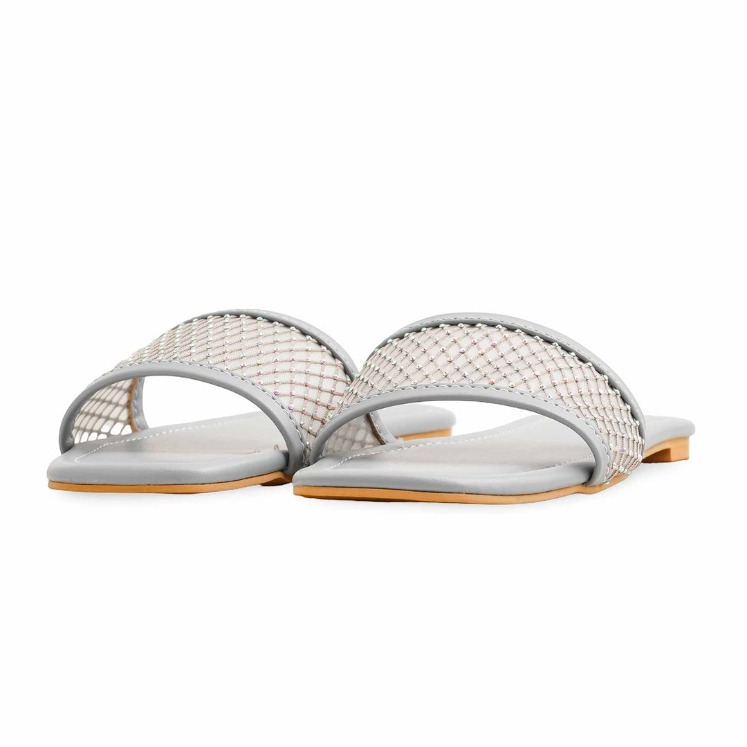 Sky Blue Fancy Slipper For Women FN7906
