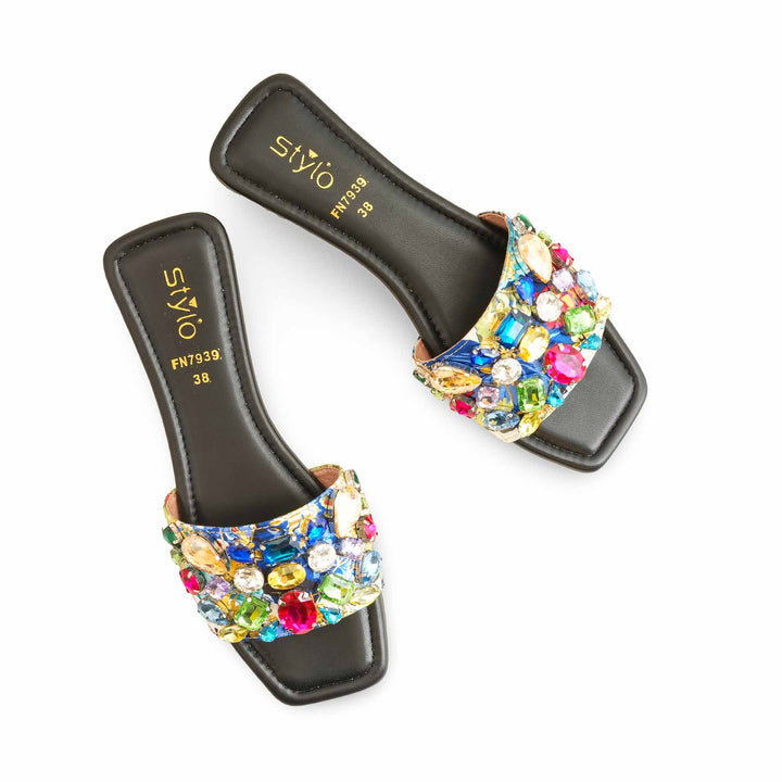 Black Fancy Women Slipper FN7939