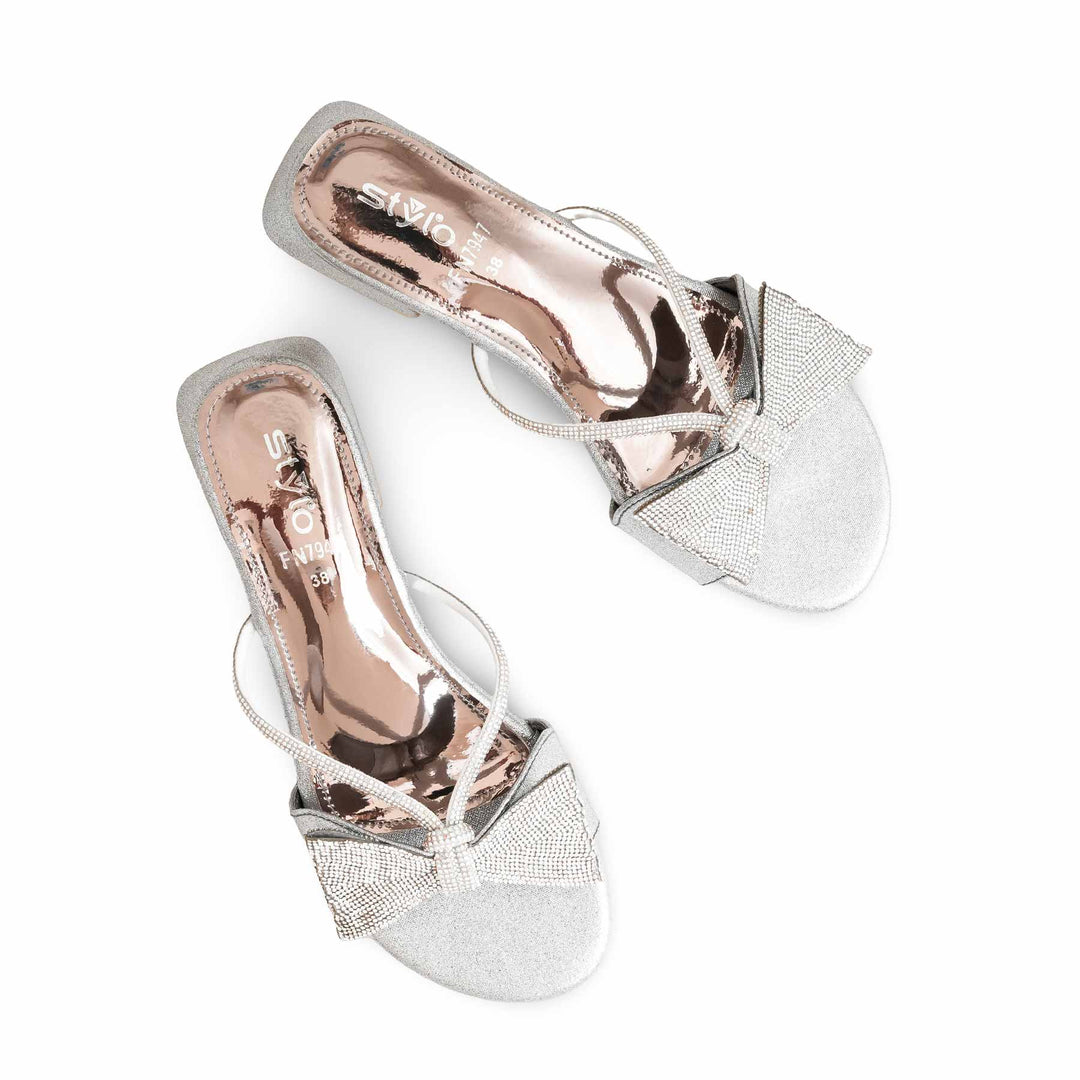 Grey Fancy Slipper For Ladies FN7947