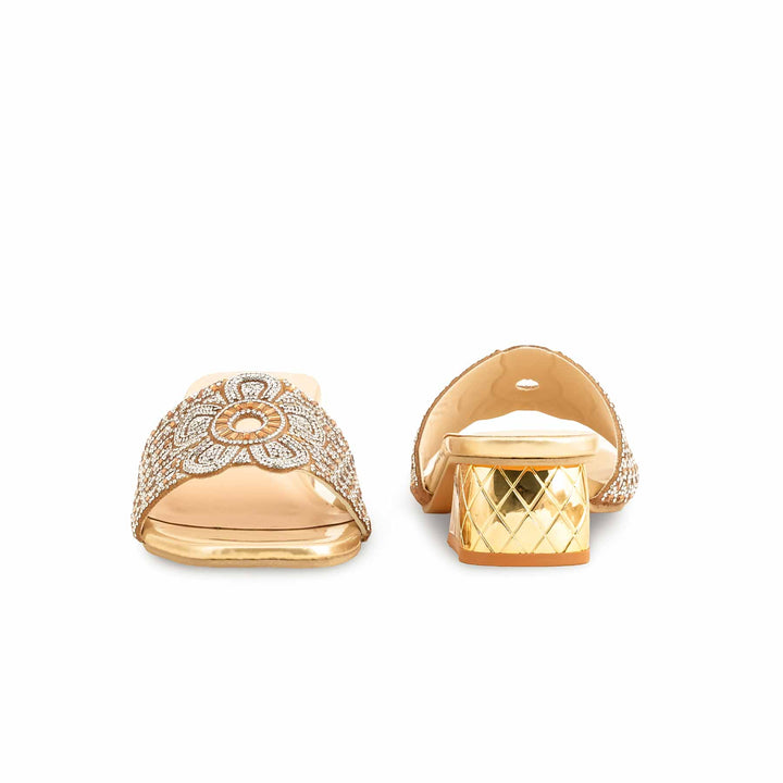 Golden Fancy Slipper For Women FN7949