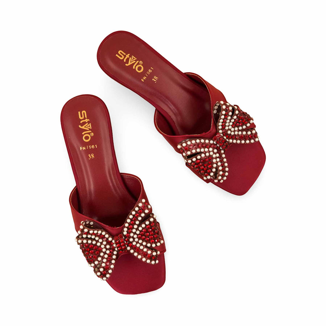 Maroon Fancy Slipper FN7961