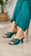 Green Fancy Slipper For Ladies FN7974