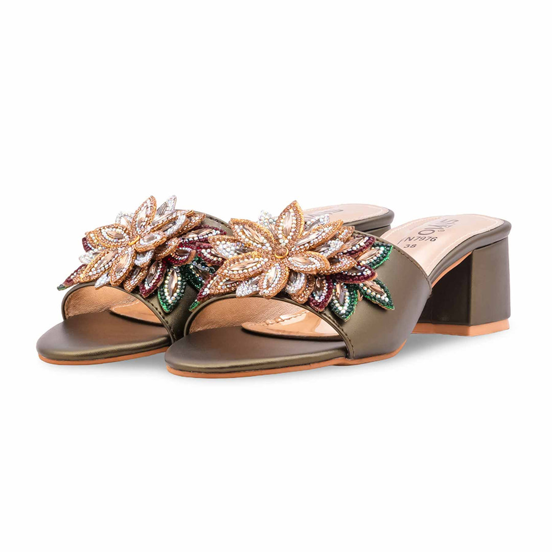 Olive Fancy Women Slipper FN7976