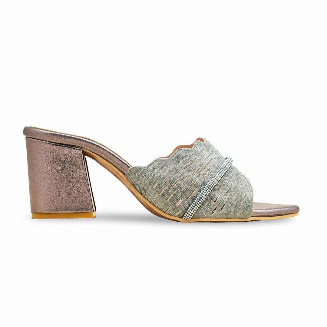 Grey Fancy Slipper For Ladies FN8005