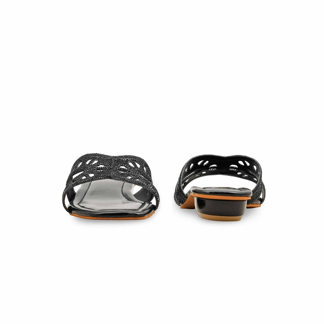 Black Fancy Slipper For Women FN8008