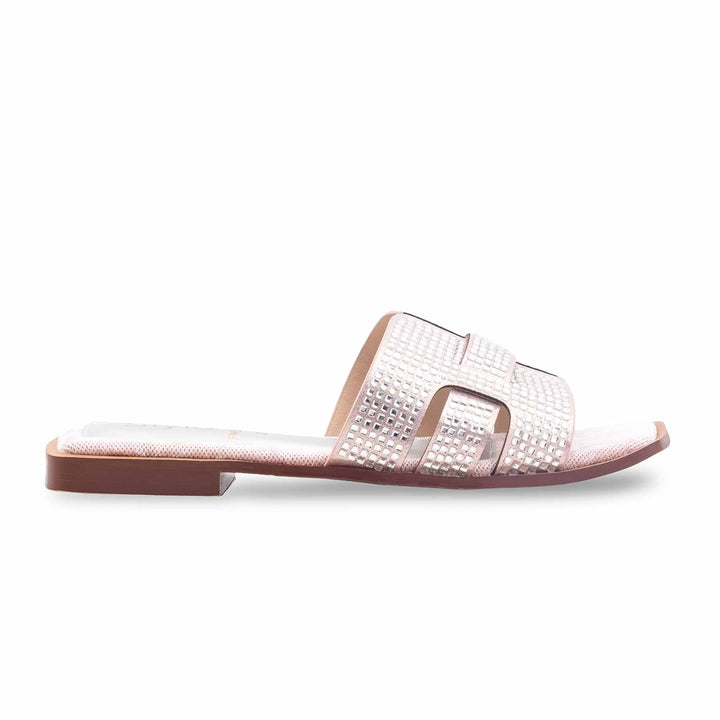 Peach Fancy Slipper For Ladies FN8029