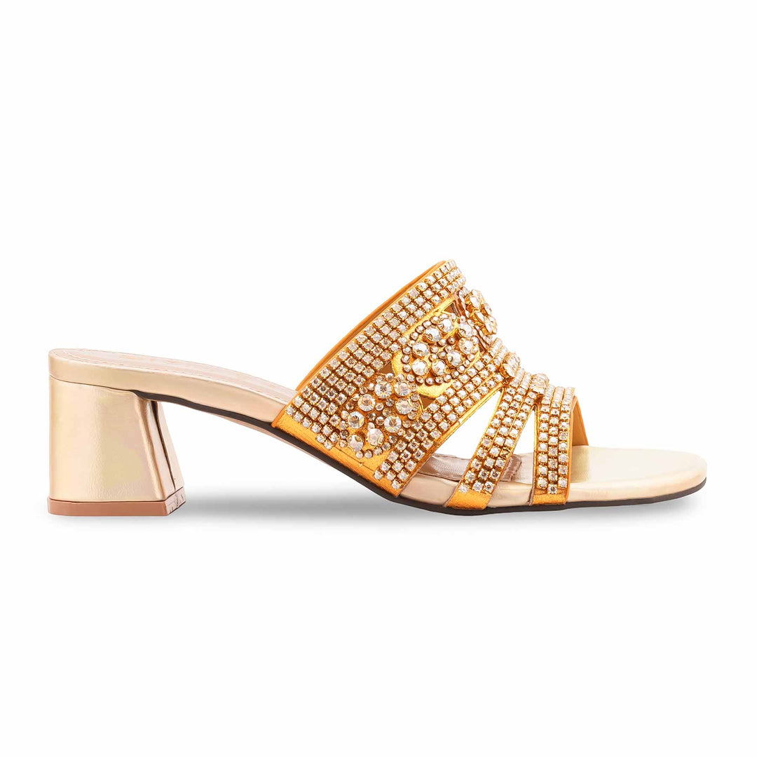 Golden Fancy Bridal Sandal FN8034