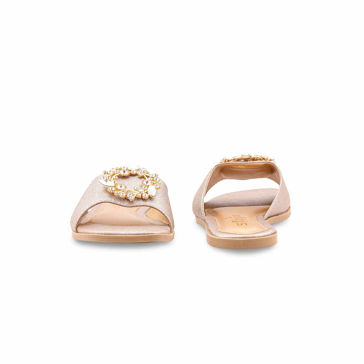 Golden Fancy Slipper For Ladies FN8036