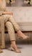 Golden Fancy Slipper For Ladies FN8063
