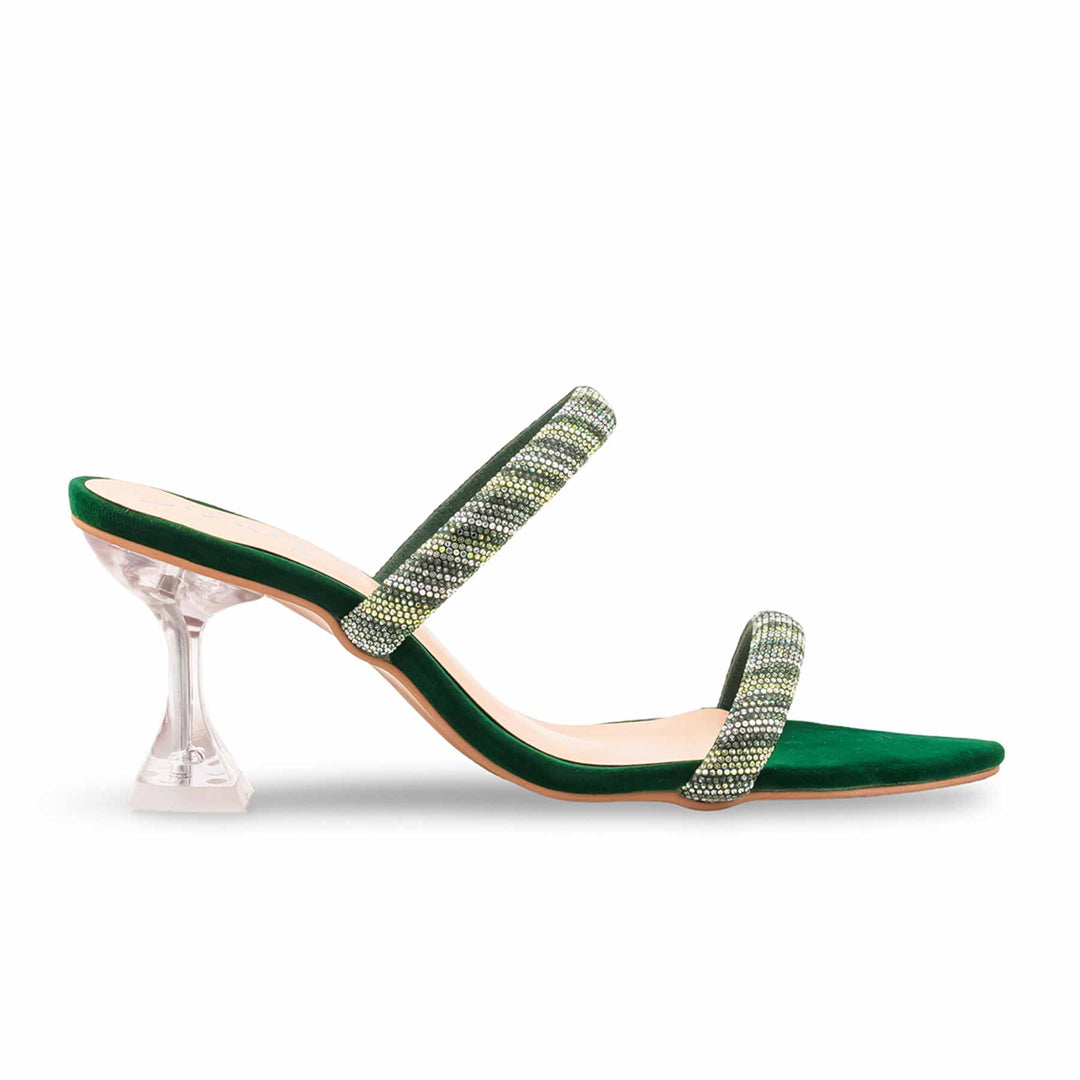 Green Fancy Slipper For Ladies FN8066