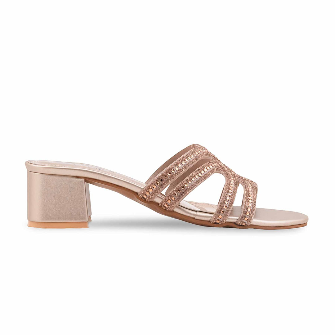 Golden Fancy Slipper For Women FN8067