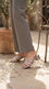 Silver Fancy Slipper For Ladies FN8067