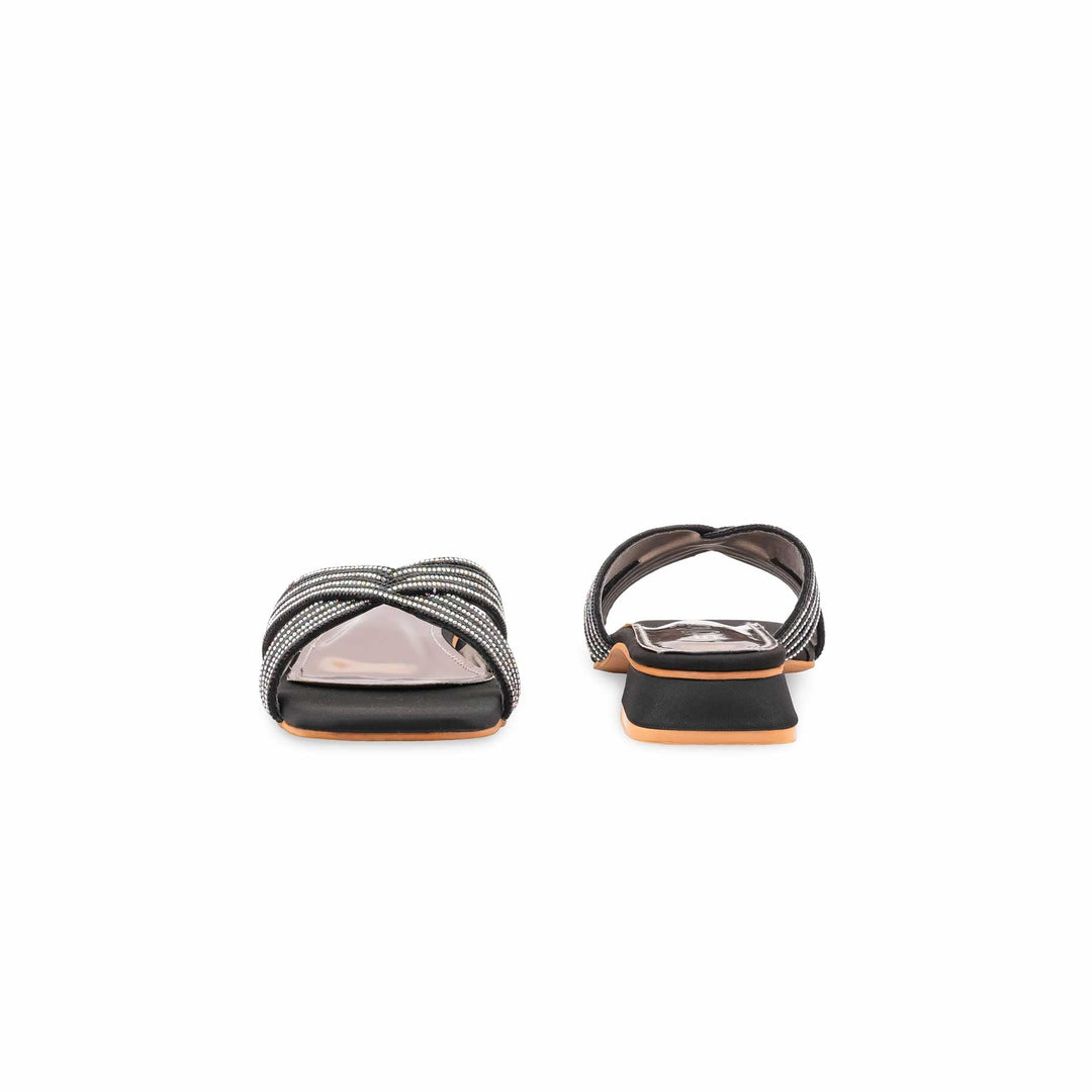 Black Fancy Women Slipper FN8068