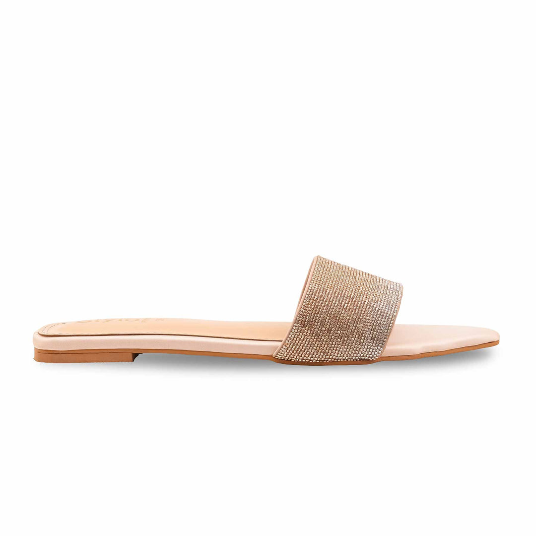 Golden Fancy Slipper For Ladies FN8087