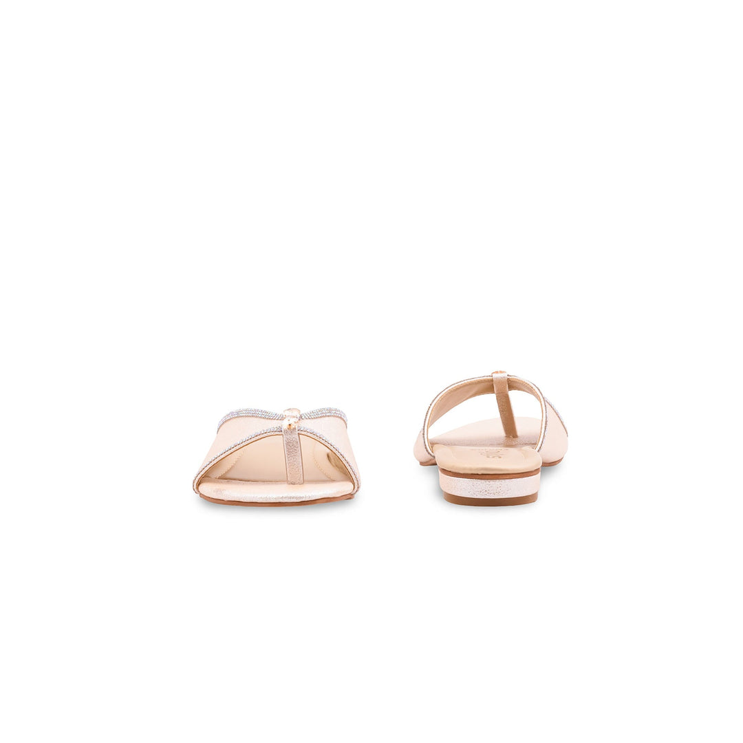 Golden Fancy Slipper For Ladies FN8102