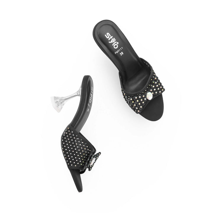Black Fancy Women Slipper FN8111