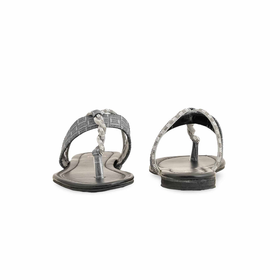 Black Formal Chappal For Women FR0555