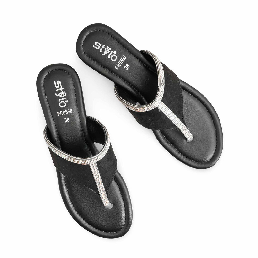 Black Formal Chappal FR0558