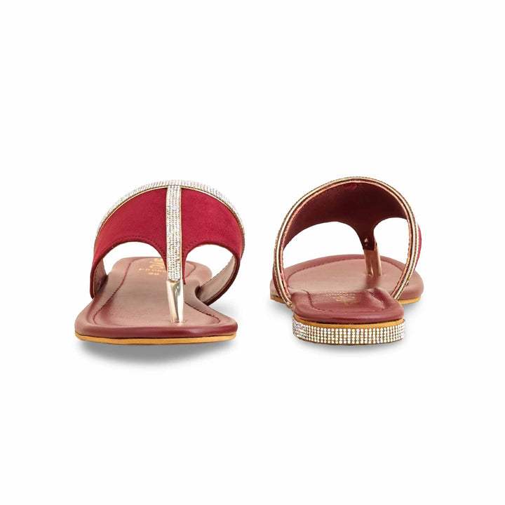 Maroon Formal Chappal Fr0558