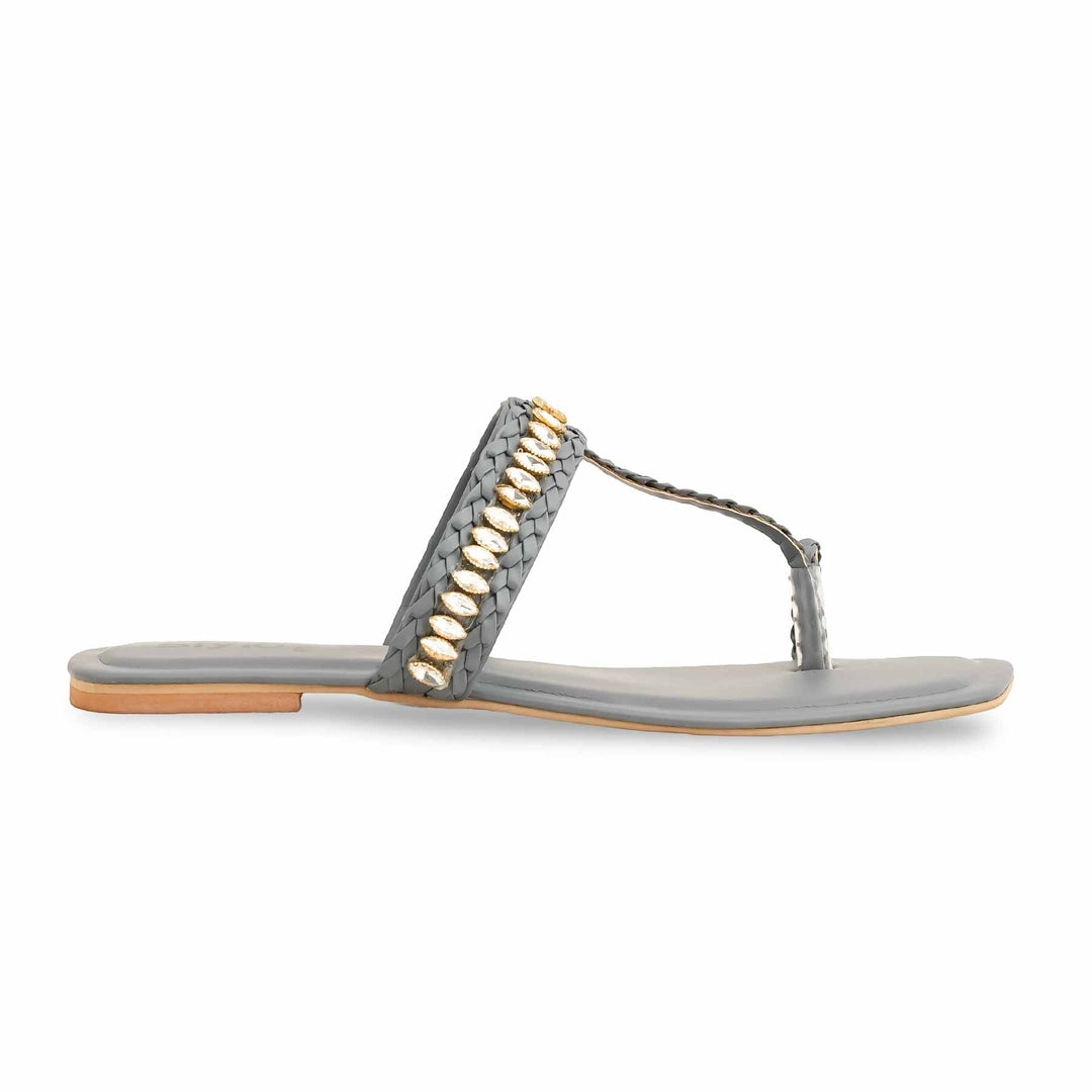 Grey Formal Chappal For Ladies FR0563