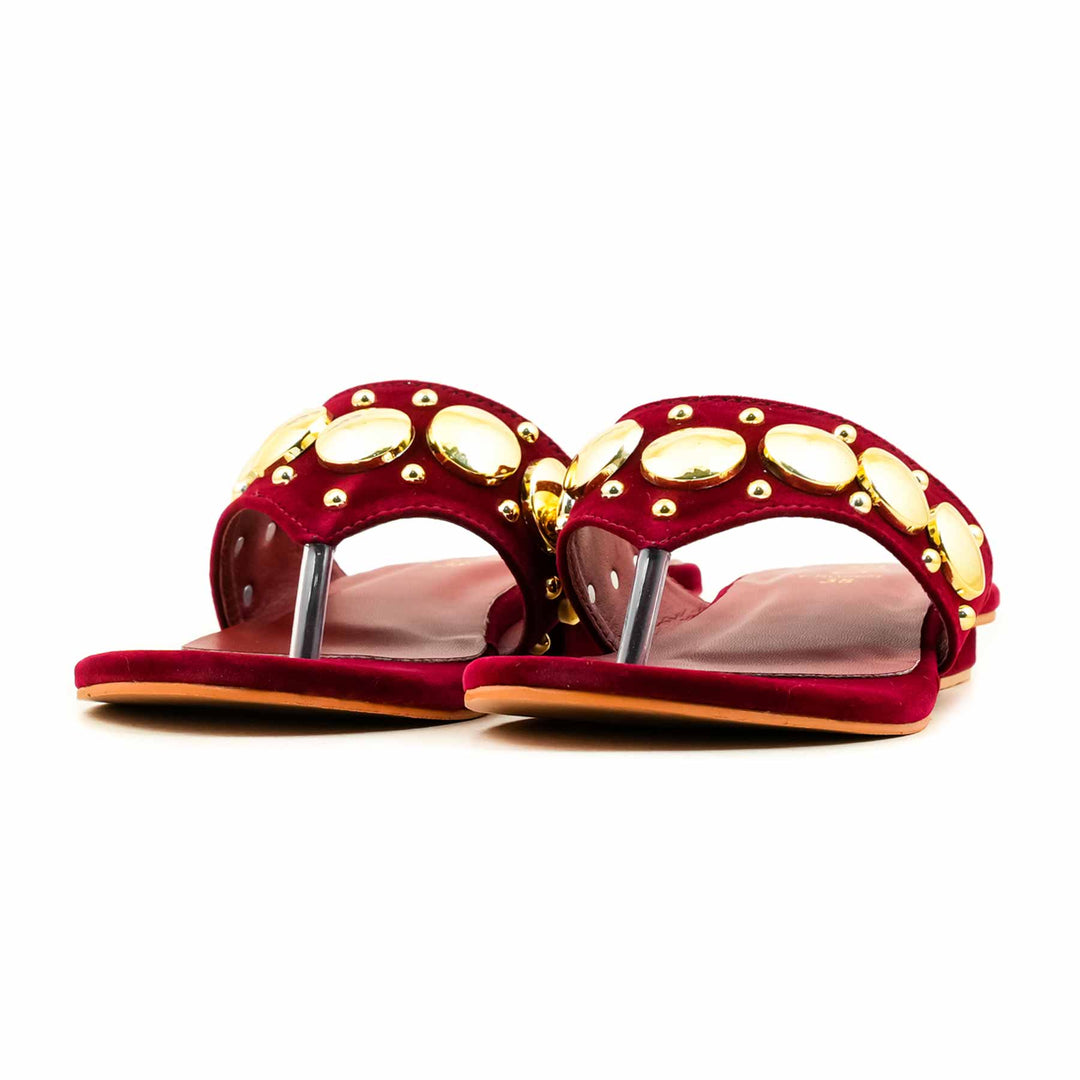 Maroon Formal Chappal For Ladies FR0568
