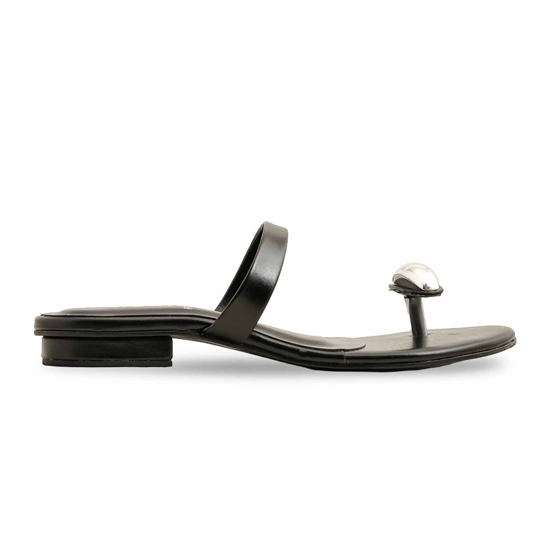 Black Formal Chappal For Ladies FR0569