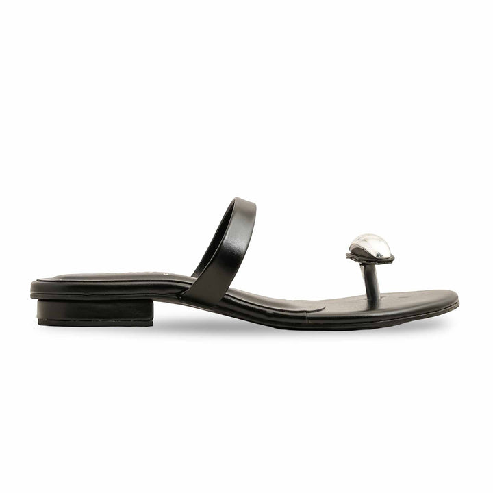 Black Formal Chappal For Ladies FR0569