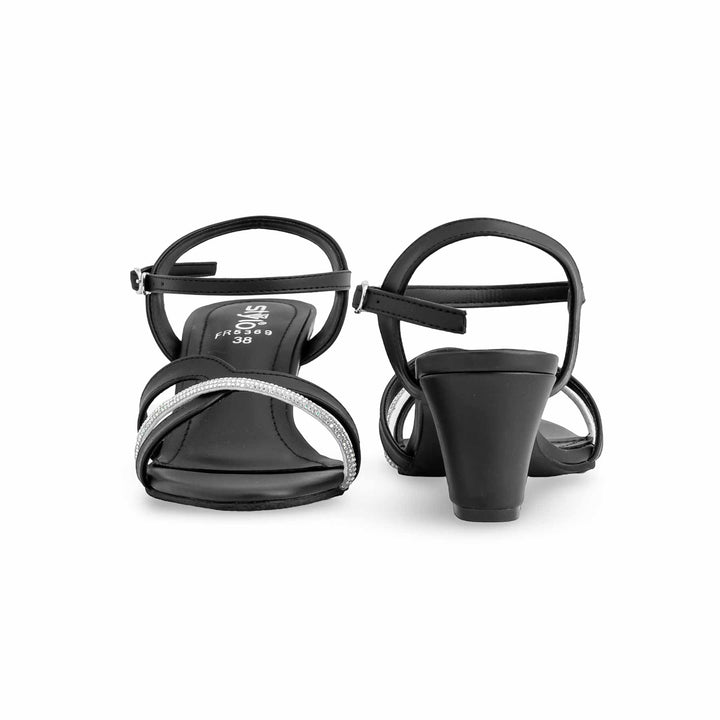 Black Formal Sandal For Women FR5369