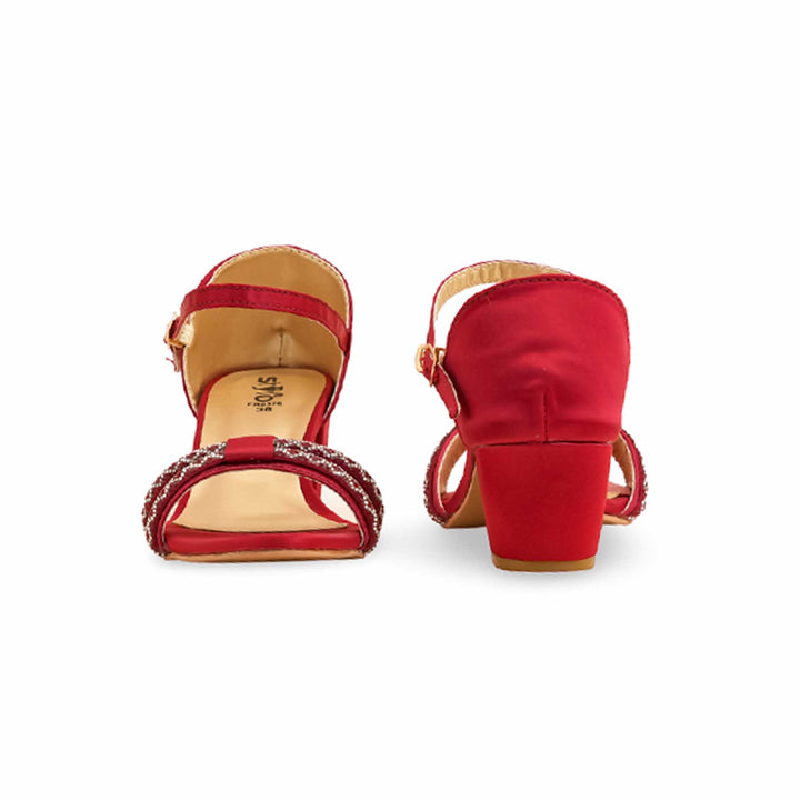 Maroon Formal Women Sandal FR5376