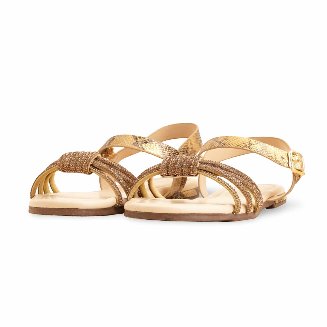 Golden Formal Sandal FR5393