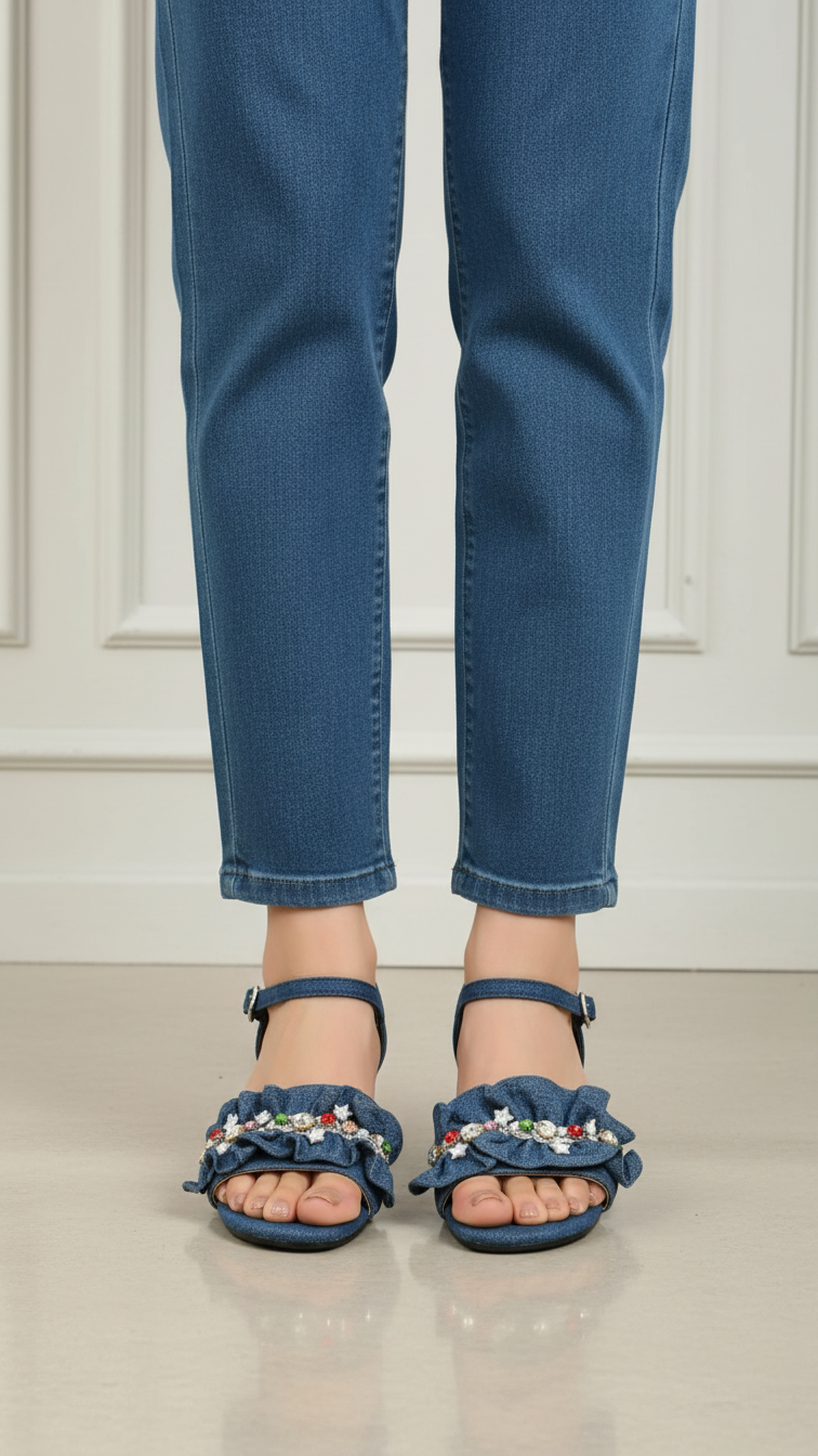 Blue Formal Sandal FR5400